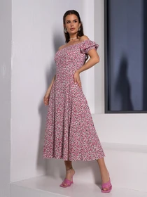 Платья ISSA Plus модель 14648_мультиколор Фото