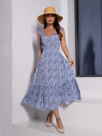 Сукні ISSA Plus модель 14651_синий Фото
