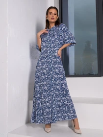 Платья ISSA Plus модель 14656_синий Фото