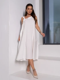 Платья ISSA Plus модель 14666_молочный Фото