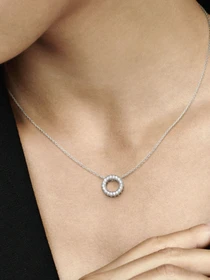 Кольє PANDORA Moments модель 397436CZ Фото