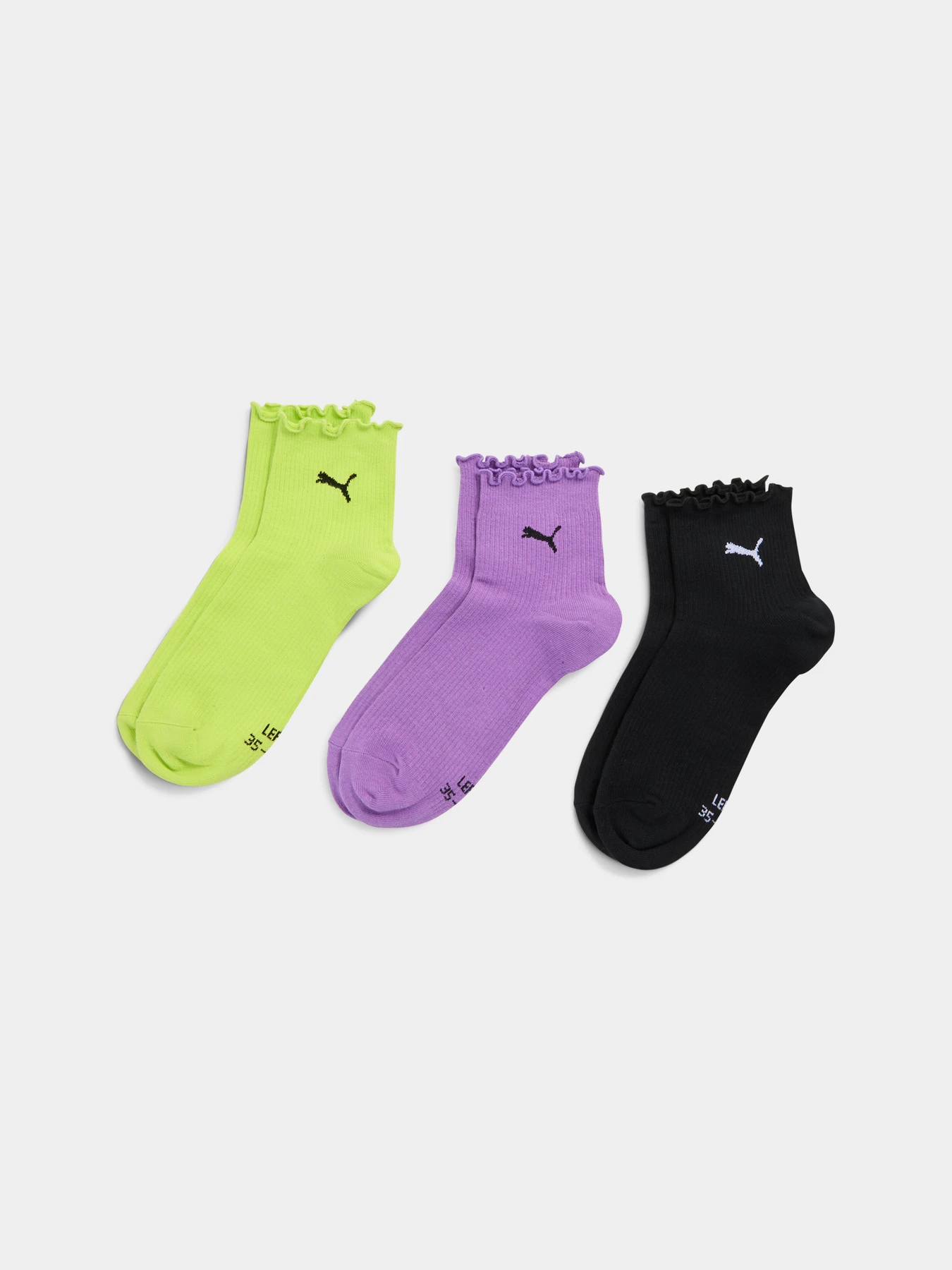 Носки и гольфы PUMA Women Ruffle Quarter 3p модель 938398 Фото