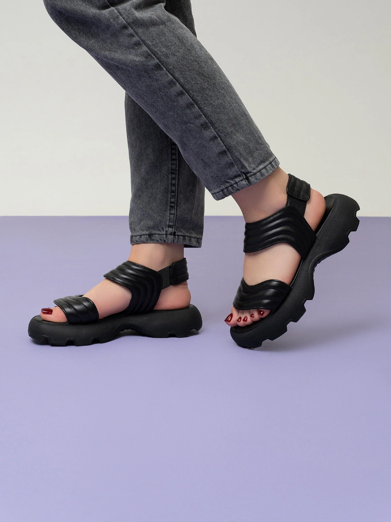 Сандалии ISSA Plus модель OB2-489_черный Фото