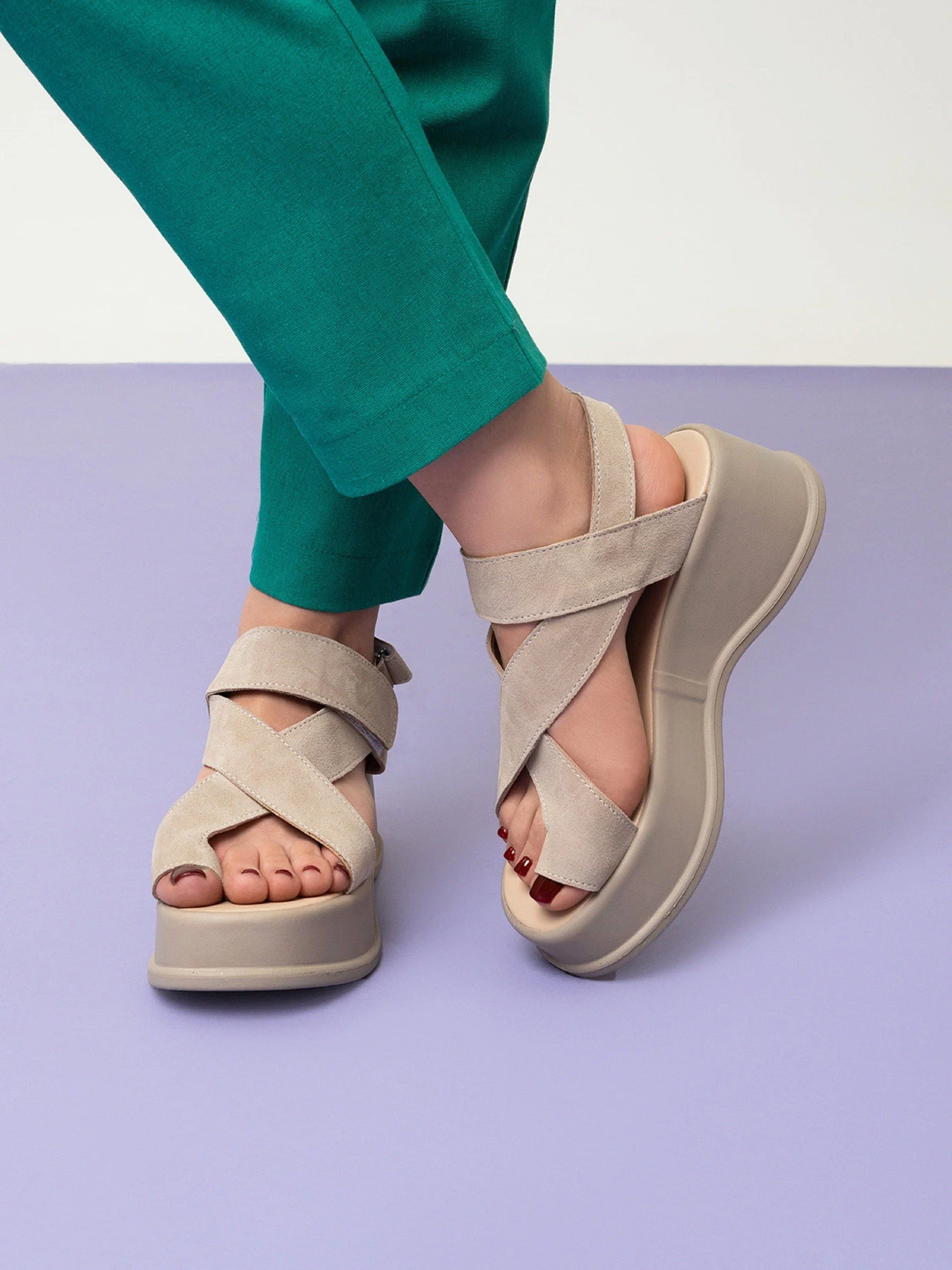 Босоножки ISSA Plus модель OB2-481_бежевый Фото