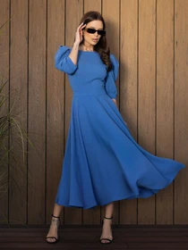 Платья ISSA Plus модель 14527_голубой Фото