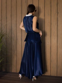 Костюми ISSA Plus модель 14689_темно_синий Фото