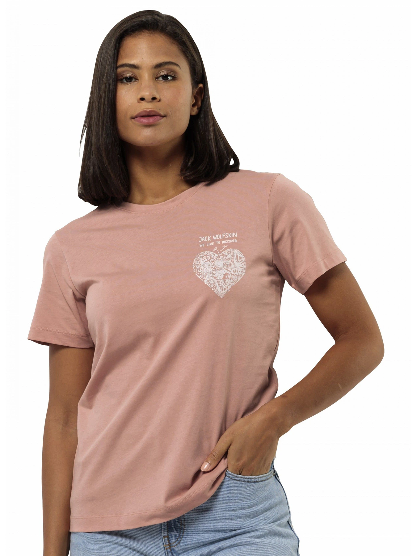 Футболки и поло Jack Wolfskin Discover heart t w модель 1809701_2919 Футболки и поло Jack Wolfskin Discover heart t w модель 1809701_2919 Фото