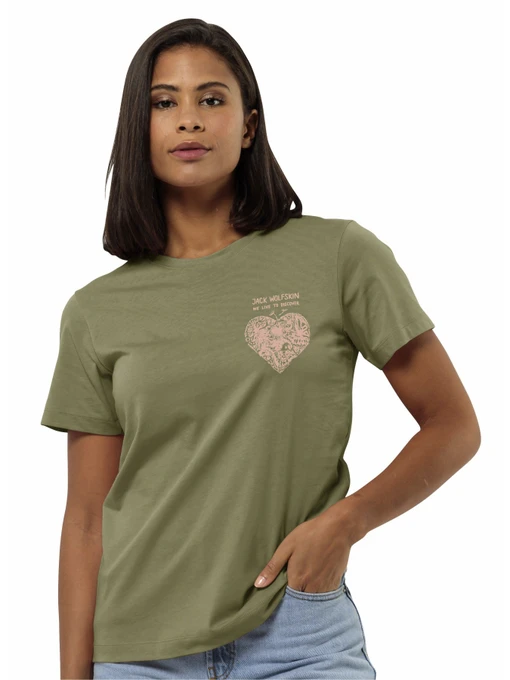 Футболки і поло Jack Wolfskin Discover heart t w модель 1809701_4511 Фото