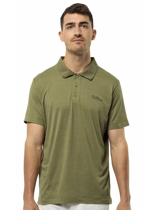 Футболки и поло Jack Wolfskin Travel polo m модель 1809721_4511 Фото