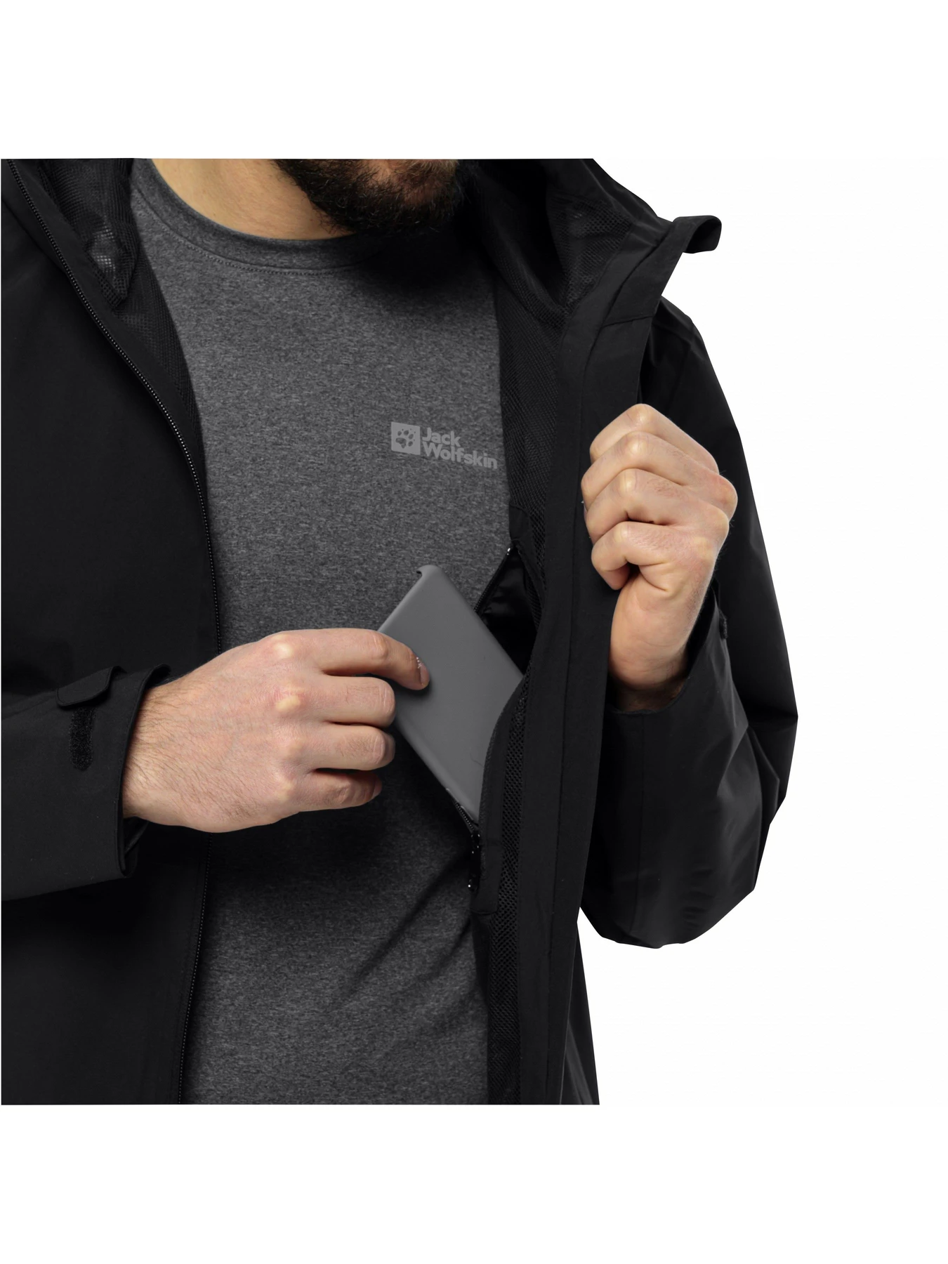 Куртки и дубленки Jack Wolfskin Robury 2l jkt m модель 1116391_6000 Фото