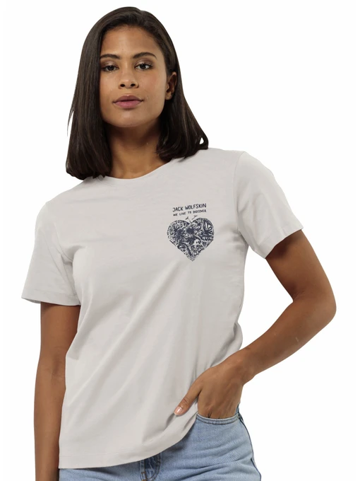 Футболки і поло Jack Wolfskin Discover heart t w модель 1809701_5629 Фото