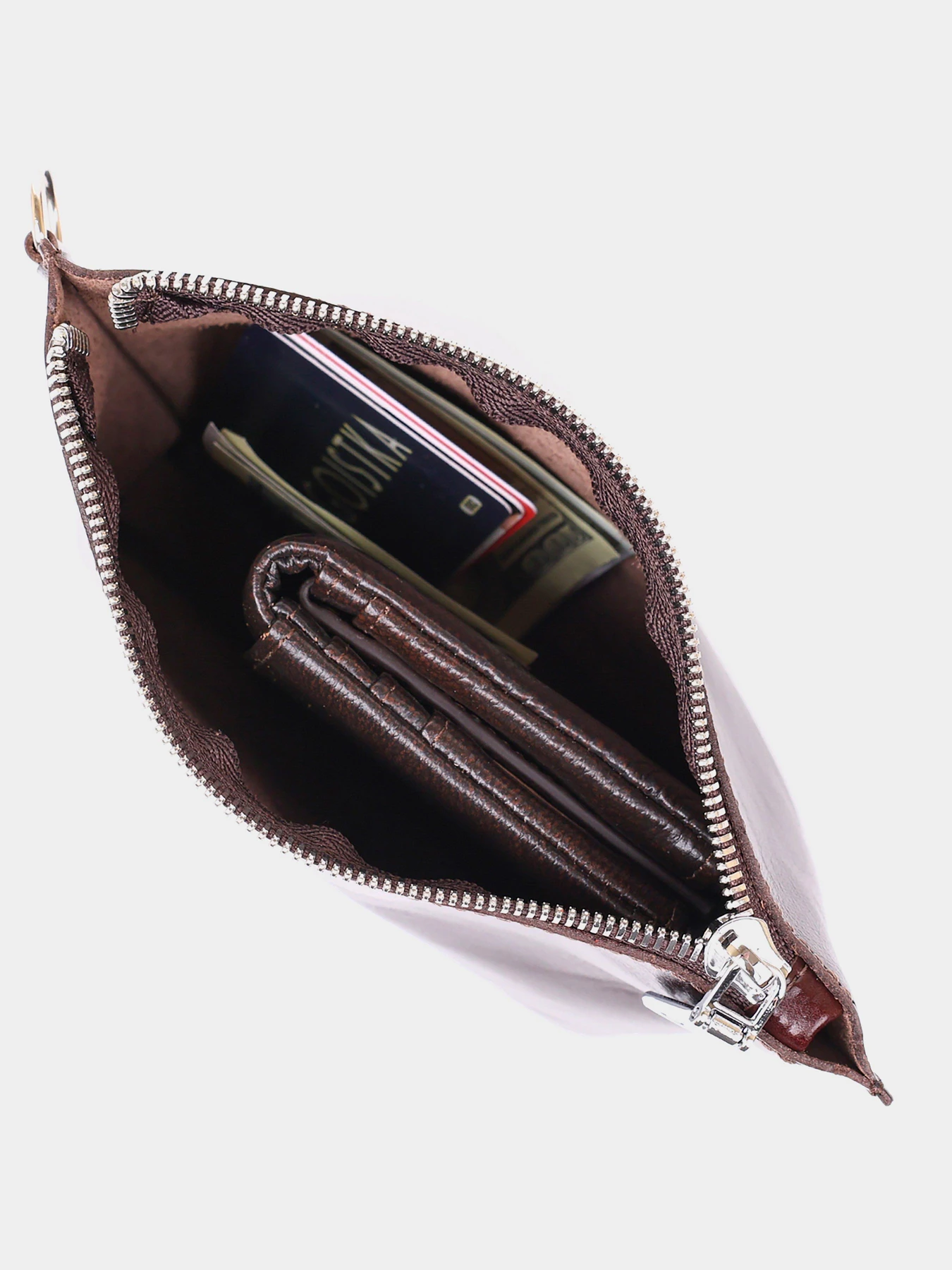 Косметичка-органайзер Коричневий Shvigel модель bag24_16414 Косметичка-органайзер Коричневий Shvigel модель bag24_16414 Фото
