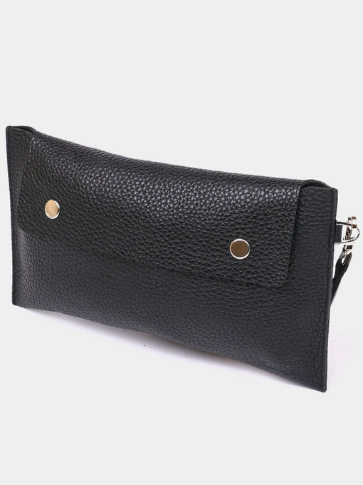 Кожаная тревел органайзер-косметичка Черный Shvigel модель bag24_16416 Фото