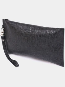 Шкіряна тревел органайзер-косметичка  Чорний Shvigel модель bag24_16416 Фото