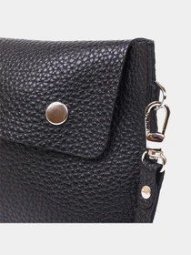 Шкіряна тревел органайзер-косметичка  Чорний Shvigel модель bag24_16416 Фото
