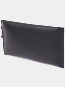 Шкіряна матова тревел-косметичка унісекс Shvigel Чорний Shvigel модель bag24_16426 Фото