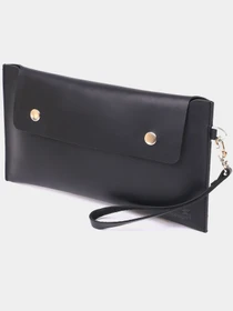 Шкіряна матова тревел-косметичка унісекс Shvigel Чорний Shvigel модель bag24_16426 Фото