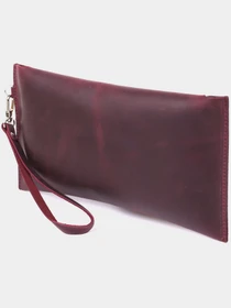 Вінтажна жіноча тревел-косметичка Shvigel Бордовий Shvigel модель bag24_16429 Фото