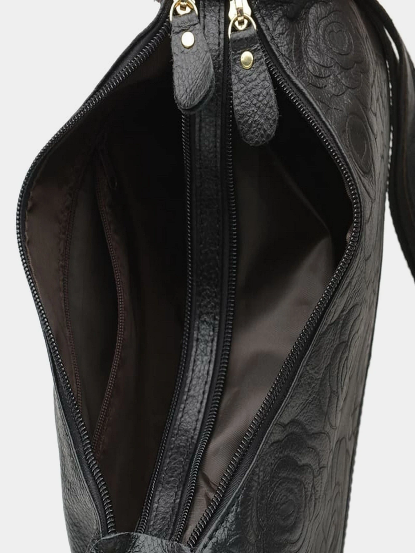 Сумки Borsa Leather модель K1301-black Фото