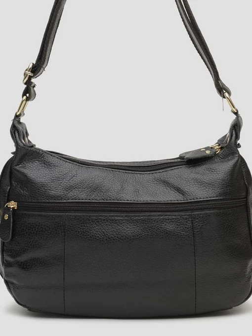 Сумки Borsa Leather модель K1301-black Фото