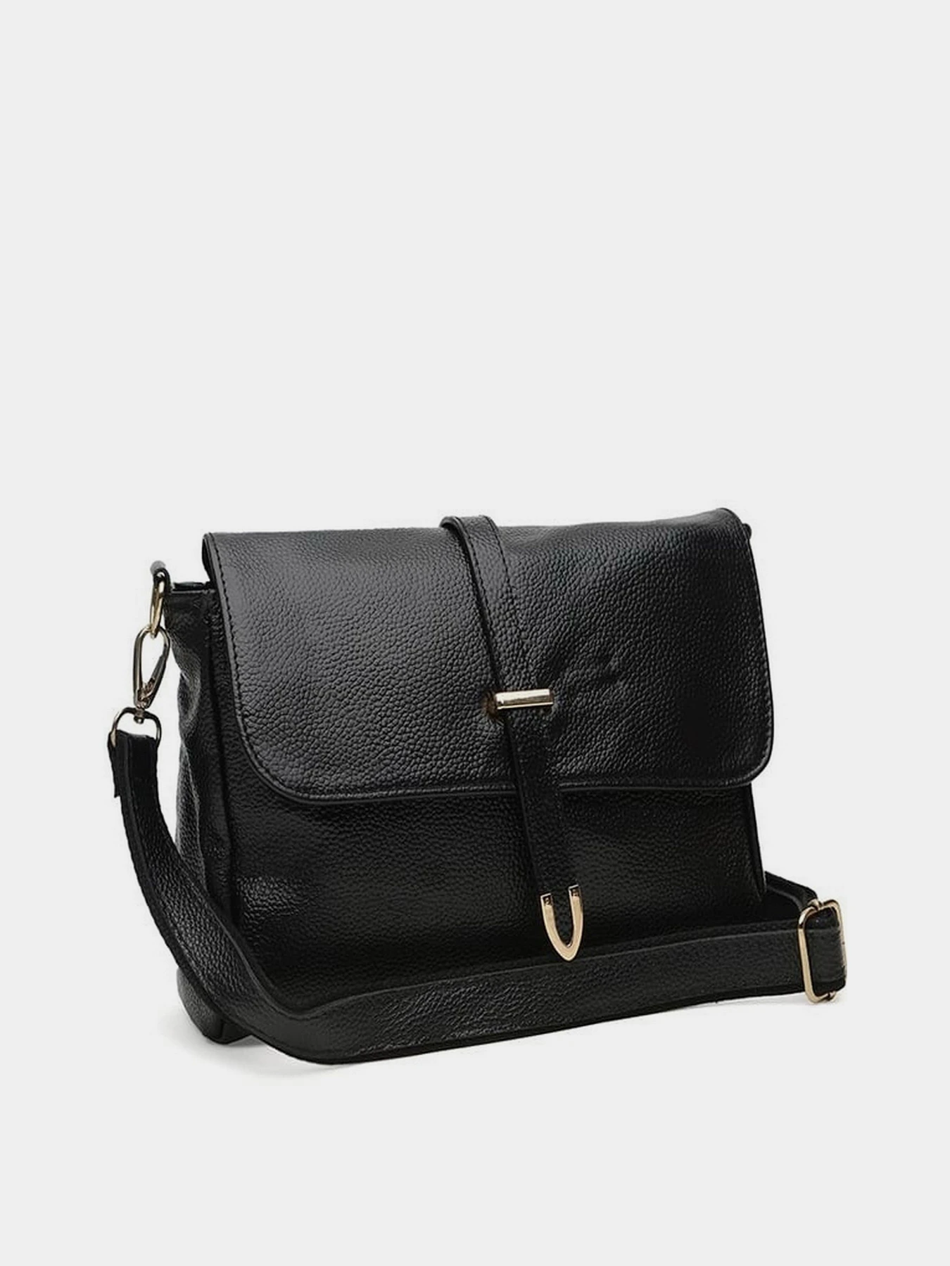 Сумки Borsa Leather модель K10306-black Фото