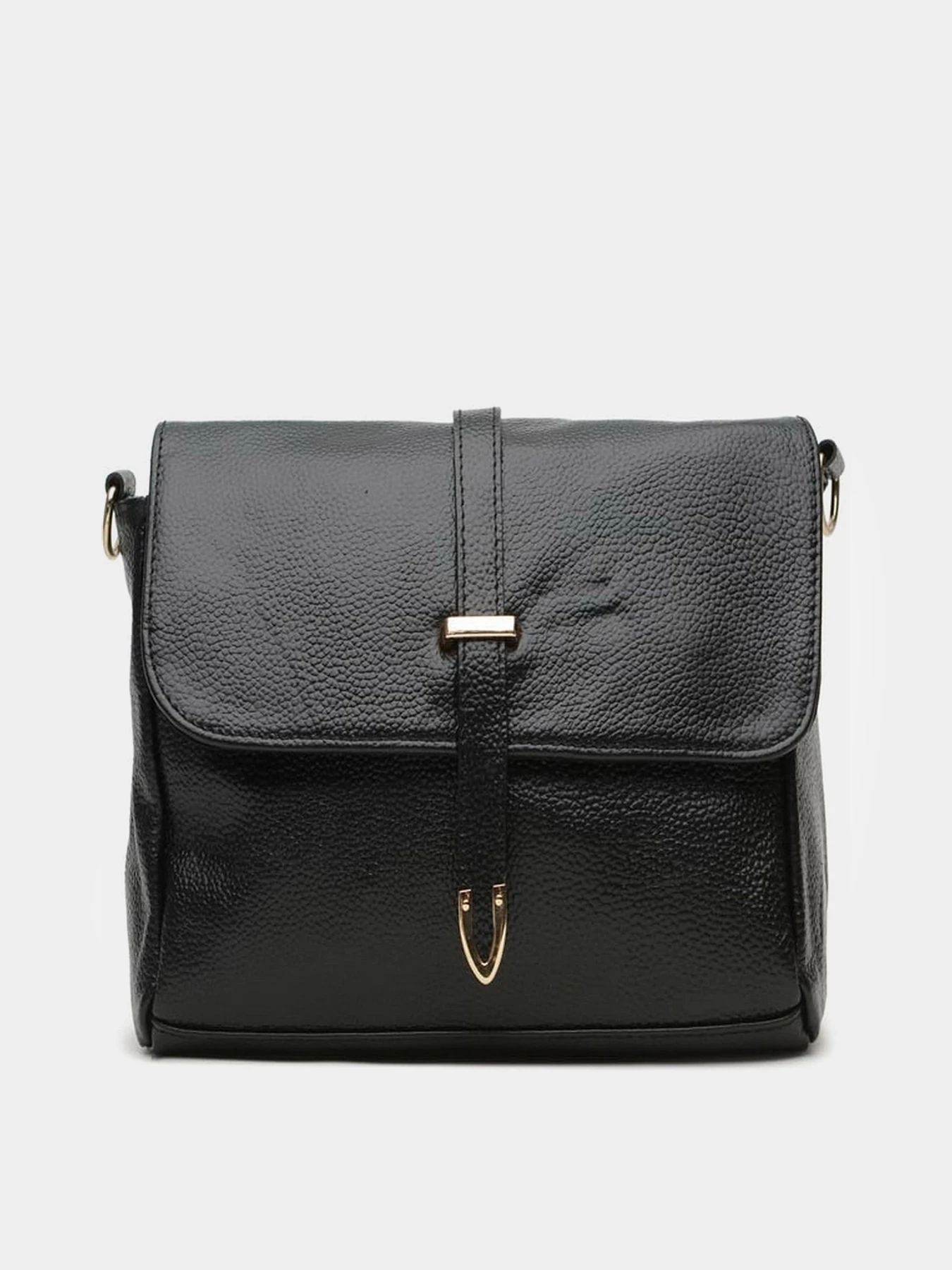 Сумки Borsa Leather модель K10306-black Фото