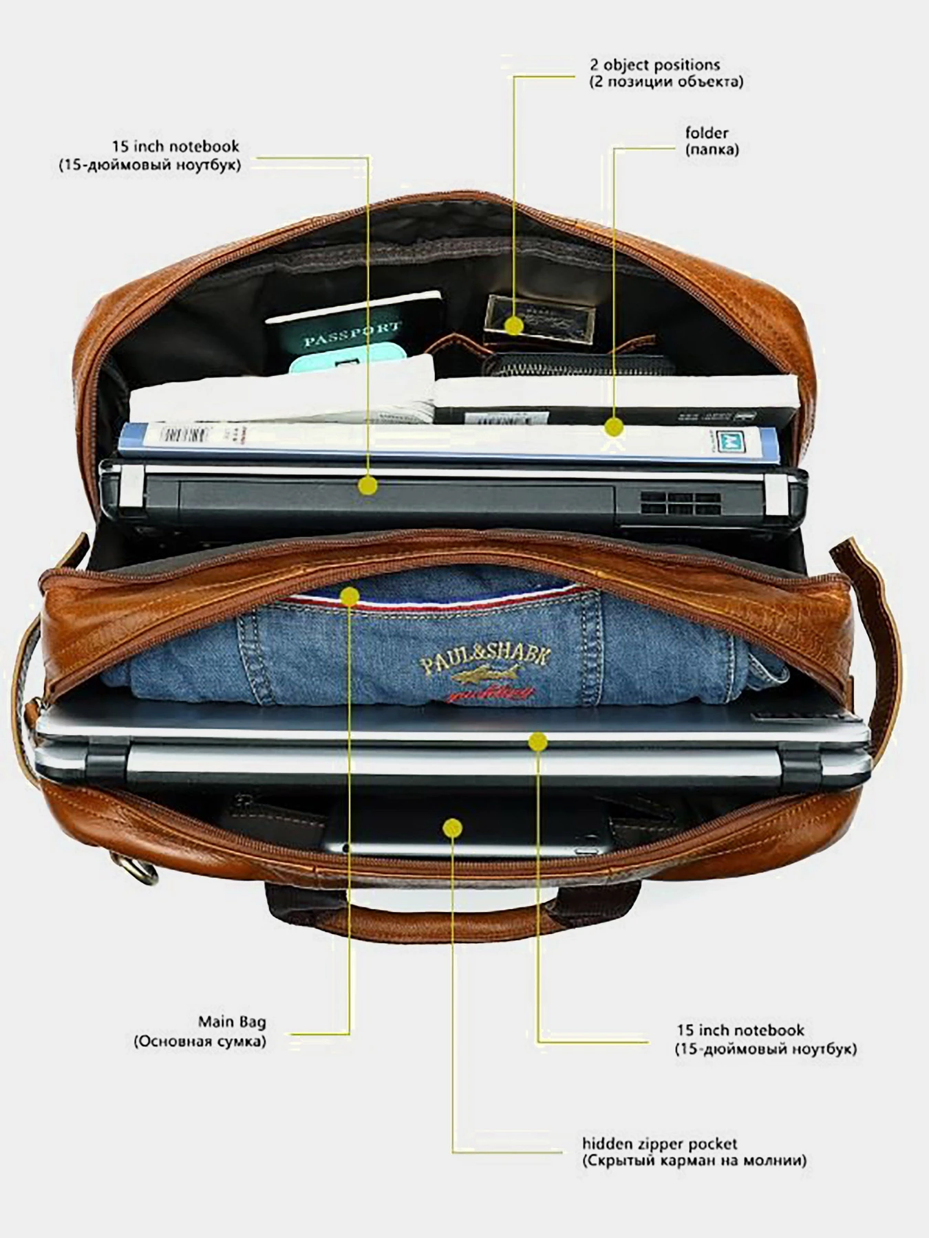 Дорожные сумки и чемоданы Vintage модель bag24_14869 Фото