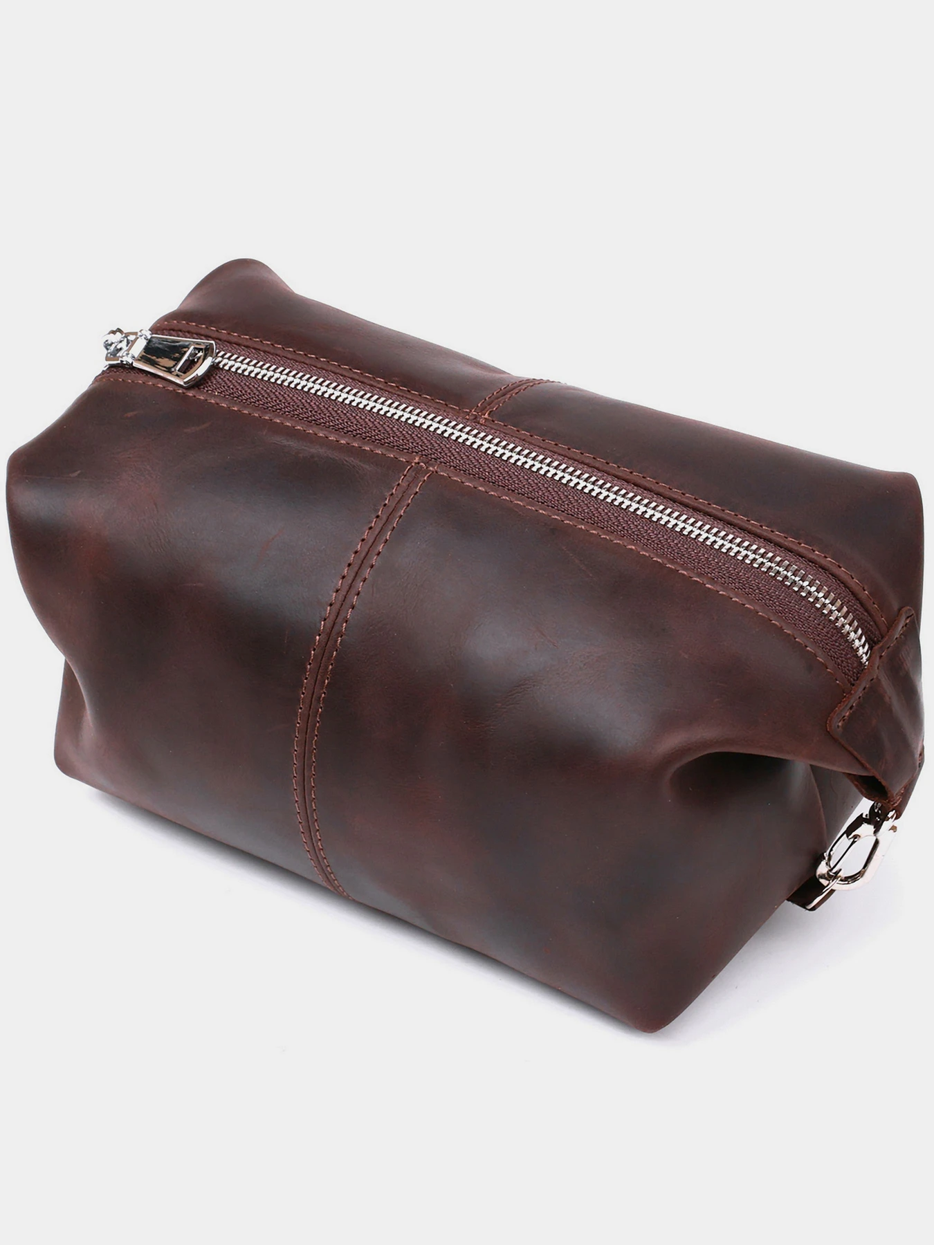 Шкіряний вінтажний органайзер Shvigel Коричневий Shvigel модель bag24_16398 Шкіряний вінтажний органайзер Shvigel Коричневий Shvigel модель bag24_16398 Фото