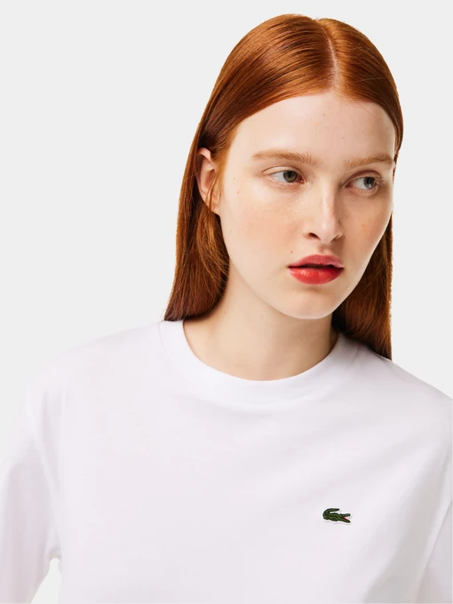 Бавовняна Жіноча Футболка Lacoste фото 2