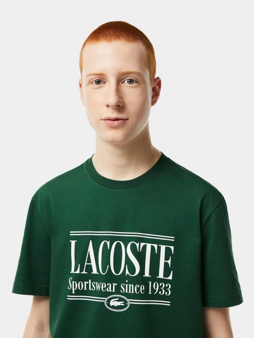 Бавовняна Чоловіча Футболка Lacoste фото 2