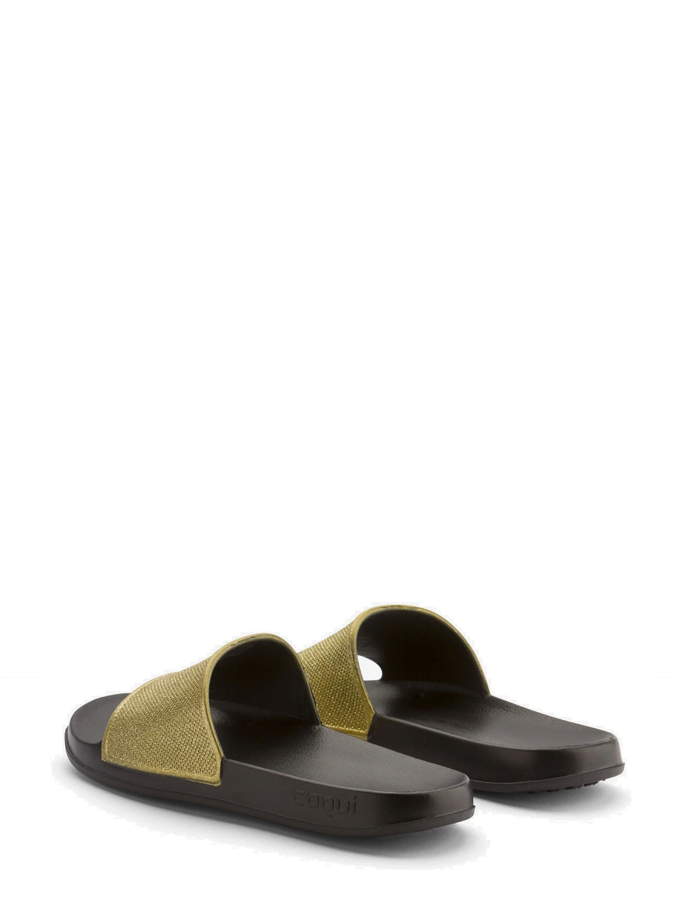 Шлёпанцы COQUI модель 7082 Black/Gold glitter Фото