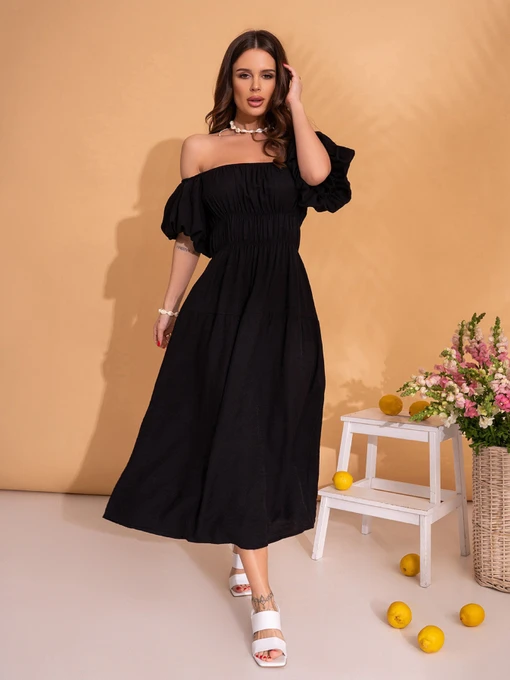 Платья ISSA Plus модель SA-533_черный Фото