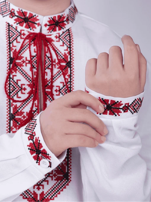 Бавовняна Дитяча Вишита сорочка Едельвіка фото 2