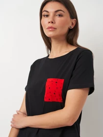 Одяг для дому та сну Роза модель 240224_black Фото