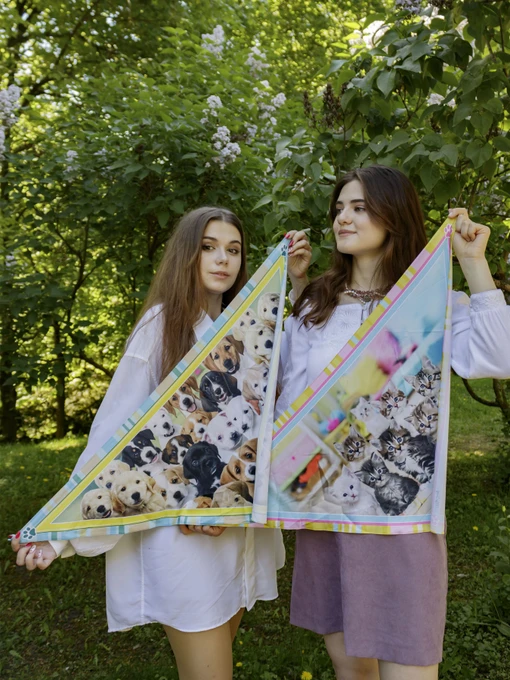 MyScarf Хустка колір помаранчевий фото 2