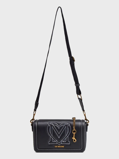 Moschino Крос-боді колір чорний фото 2