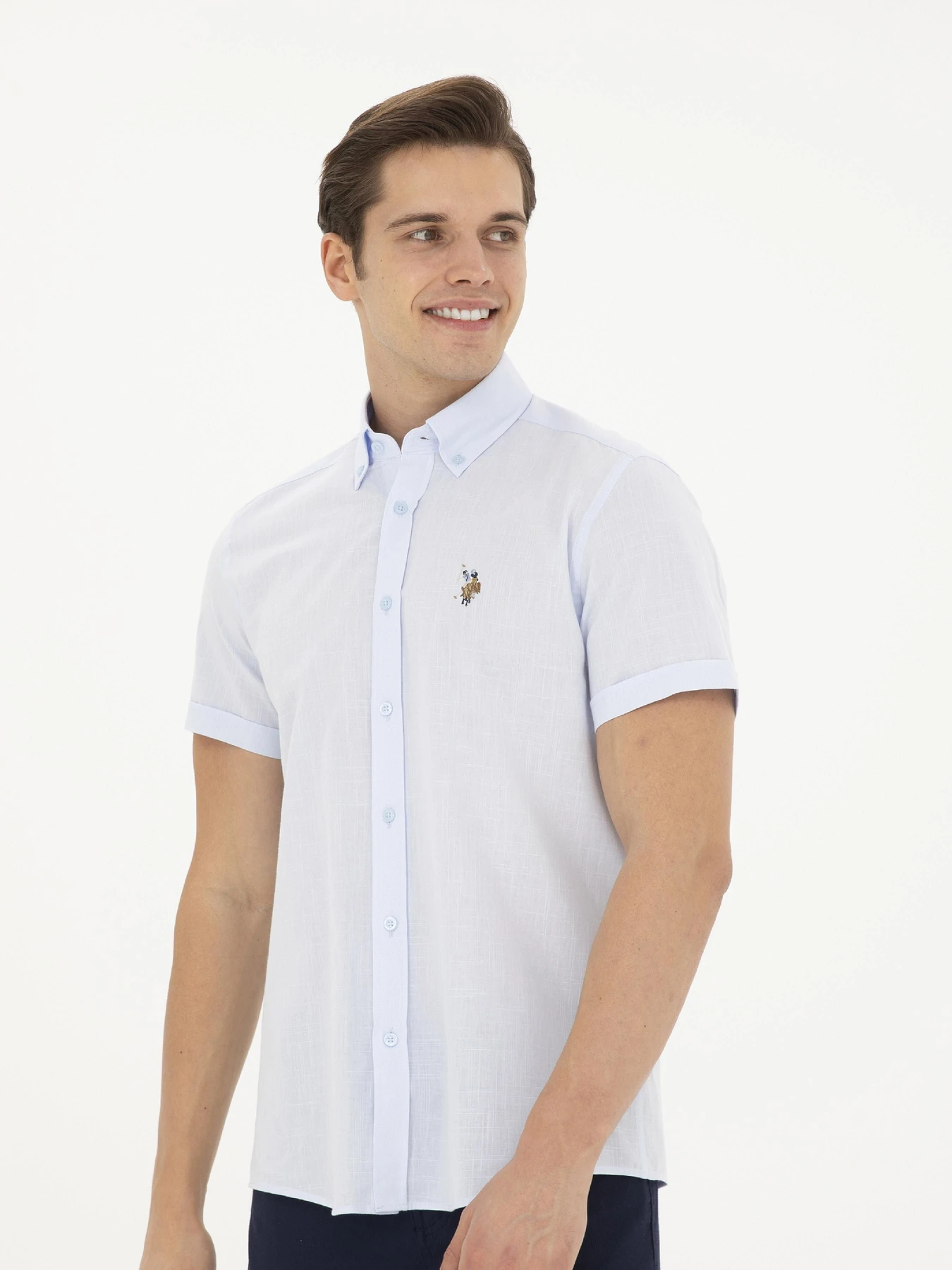 Рубашки US Polo модель G081GL004.000.1829502.VR003 Фото