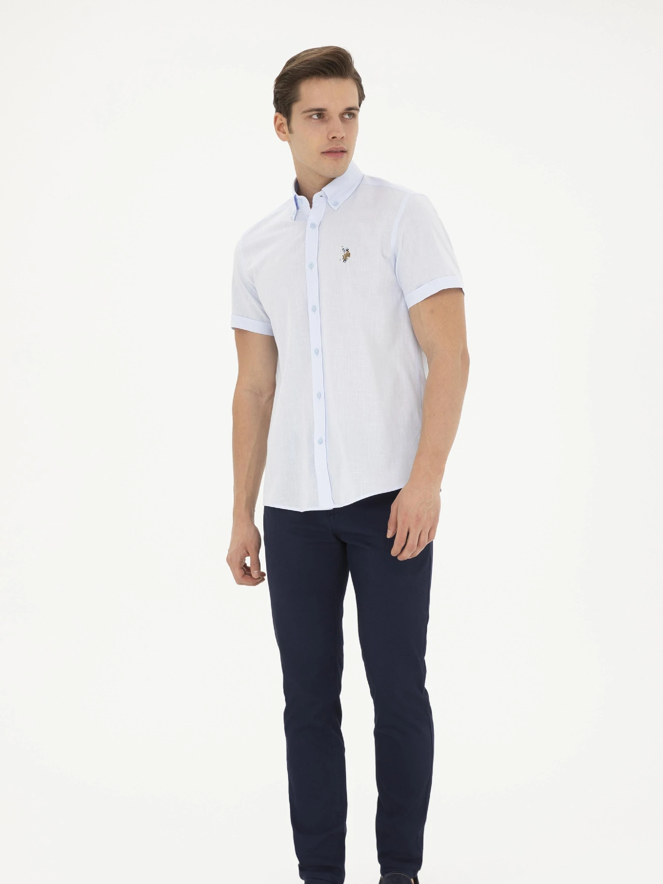 Рубашки US Polo модель G081GL004.000.1829502.VR003 Фото