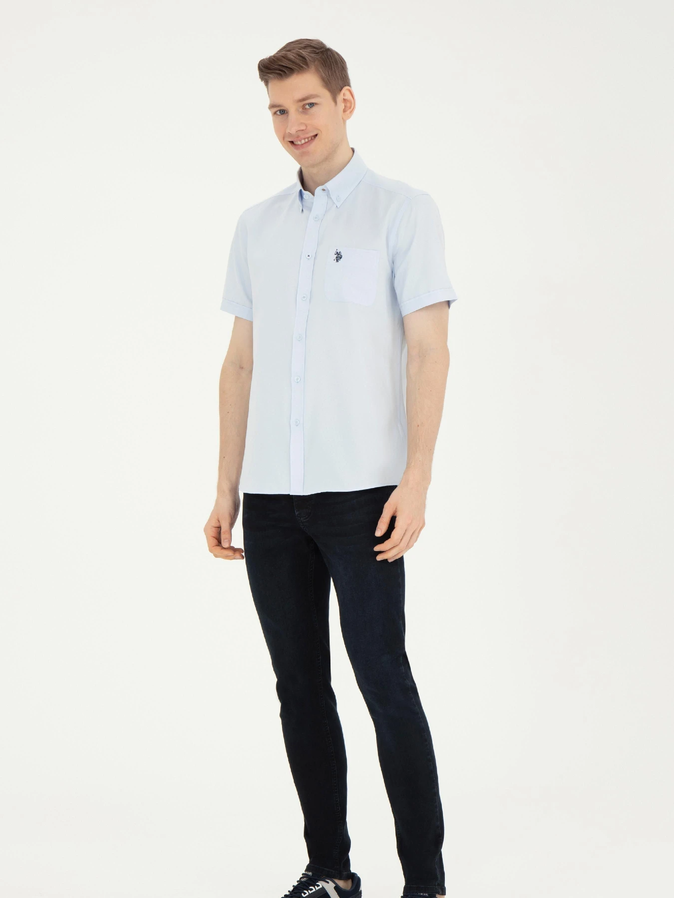 Рубашки US Polo модель G081GL004.000.1829651.VR003 Фото