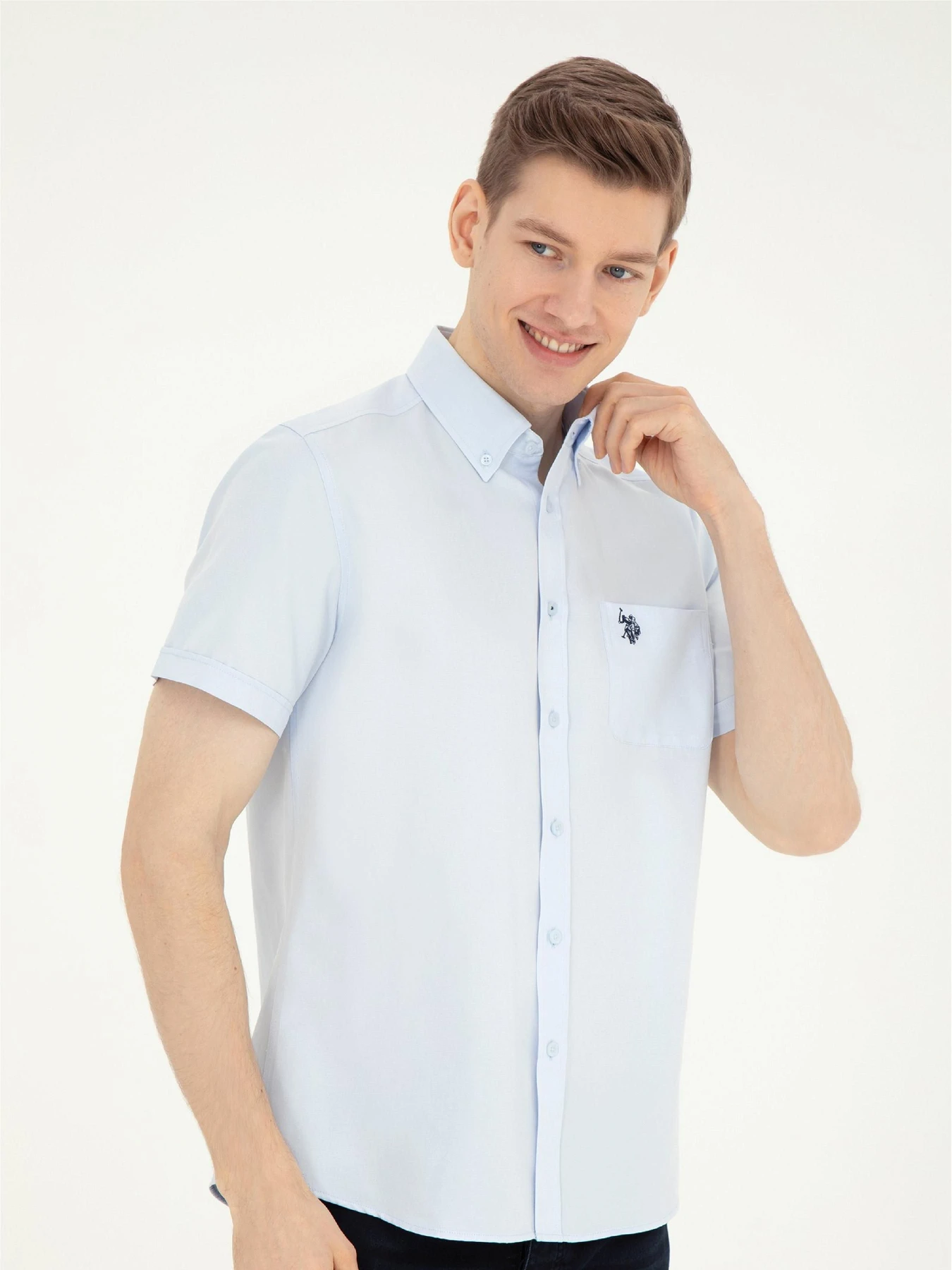 Рубашки US Polo модель G081GL004.000.1829651.VR003 Фото