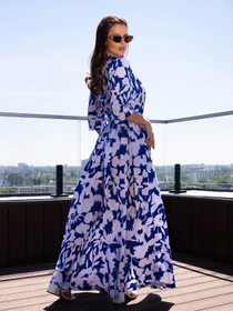 Платья ISSA Plus модель 14714_синий Фото