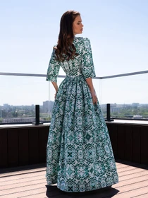 Платья ISSA Plus модель 14715_зеленый Фото