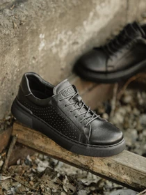 Кеди Legessy модель VINIL_BLACK_PERF Фото