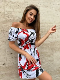 Платья ISSA Plus модель 14742_мультиколор Фото