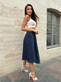 Юбки ISSA Plus модель 14470_синий Фото