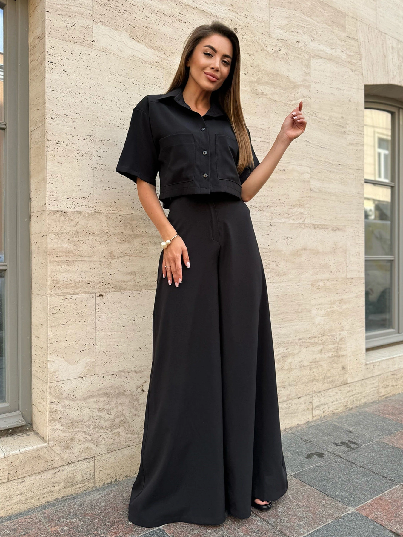 Костюмы ISSA Plus модель 14737_черный Костюмы ISSA Plus модель 14737_черный Фото