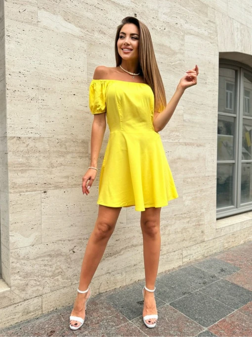 Сукні ISSA Plus модель 14744_желтый Фото