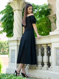 Платья ISSA Plus модель 14733A_черный Фото