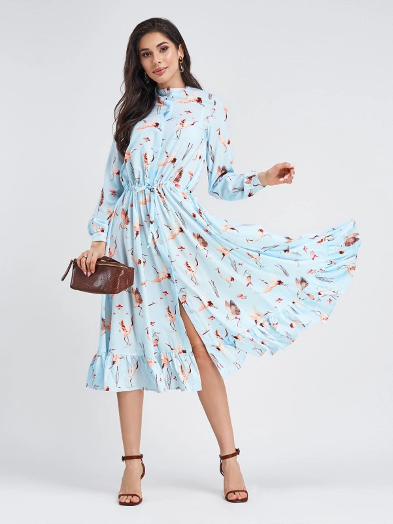 Платья ISSA Plus модель 11339_голубой Платья ISSA Plus модель 11339_голубой Фото