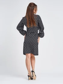 Платья ISSA Plus модель 11299_черный_белый Фото
